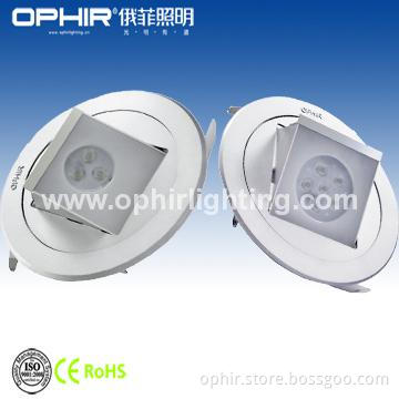 Square Cree Osram Chip 6W Adjustable LED Ceiling Light